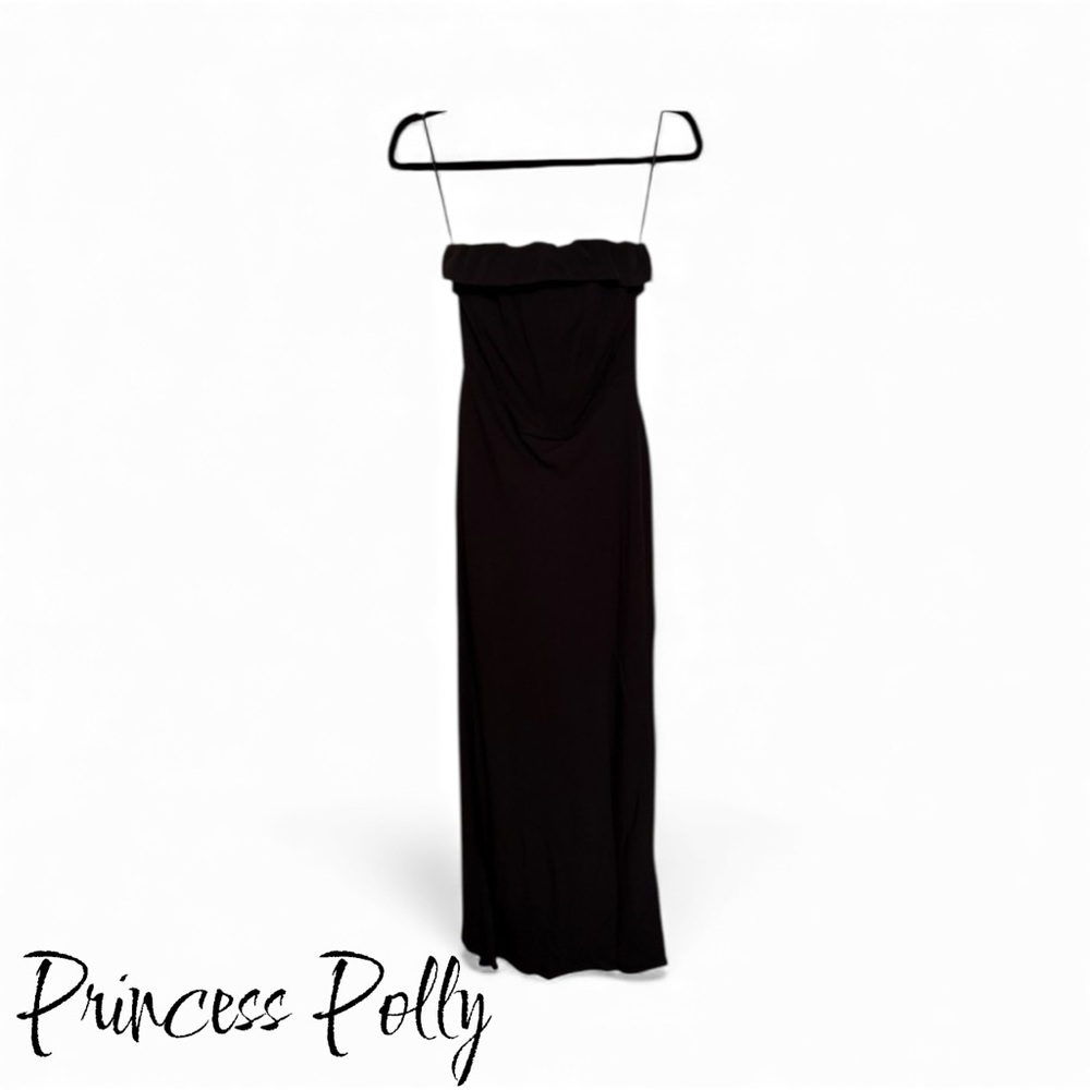 NWOT Strapless Princess Polly Black Maxi Dress - Picture 1 of 8